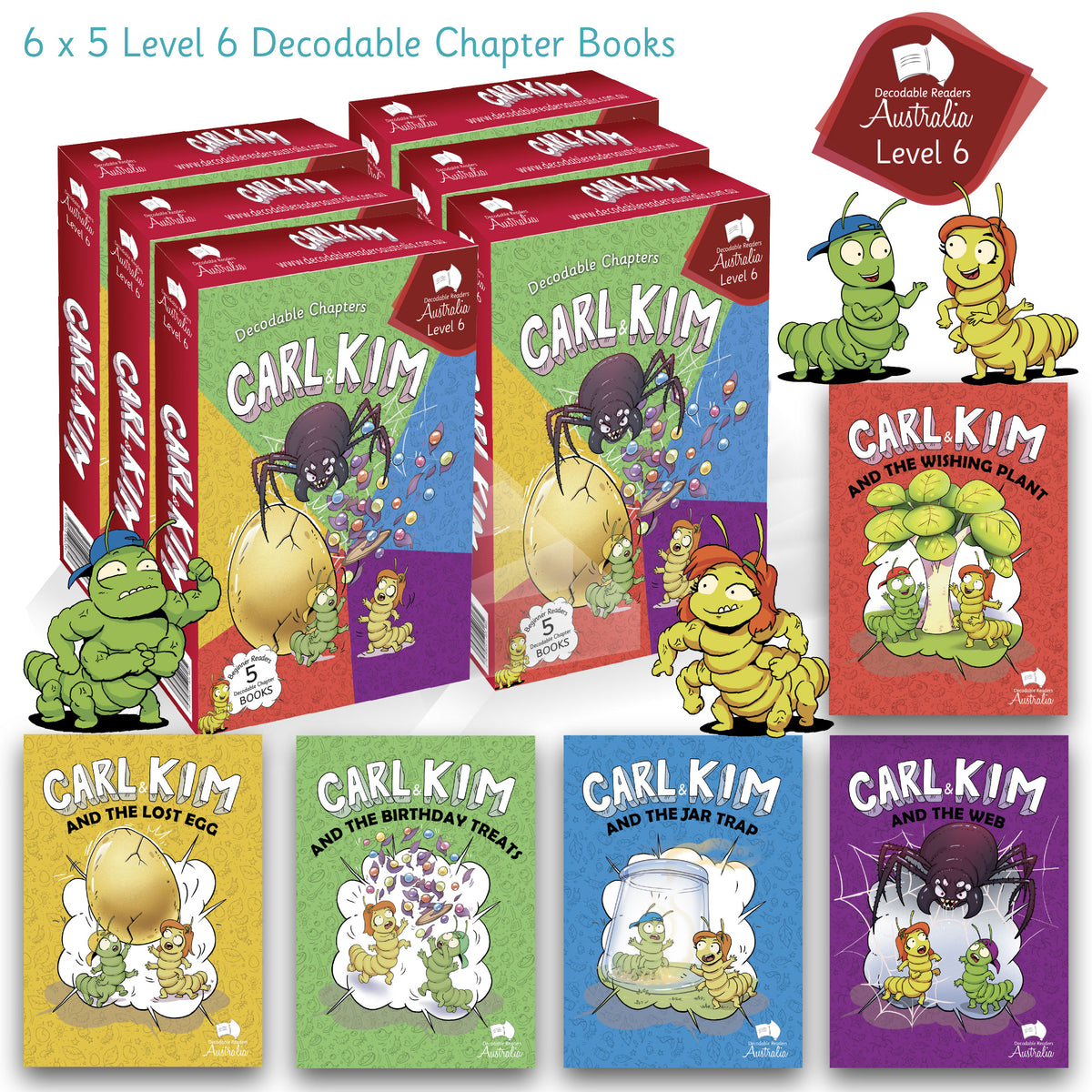 Carl and Kim Decodable Chapters Level 6 - Guided Reading Set ...