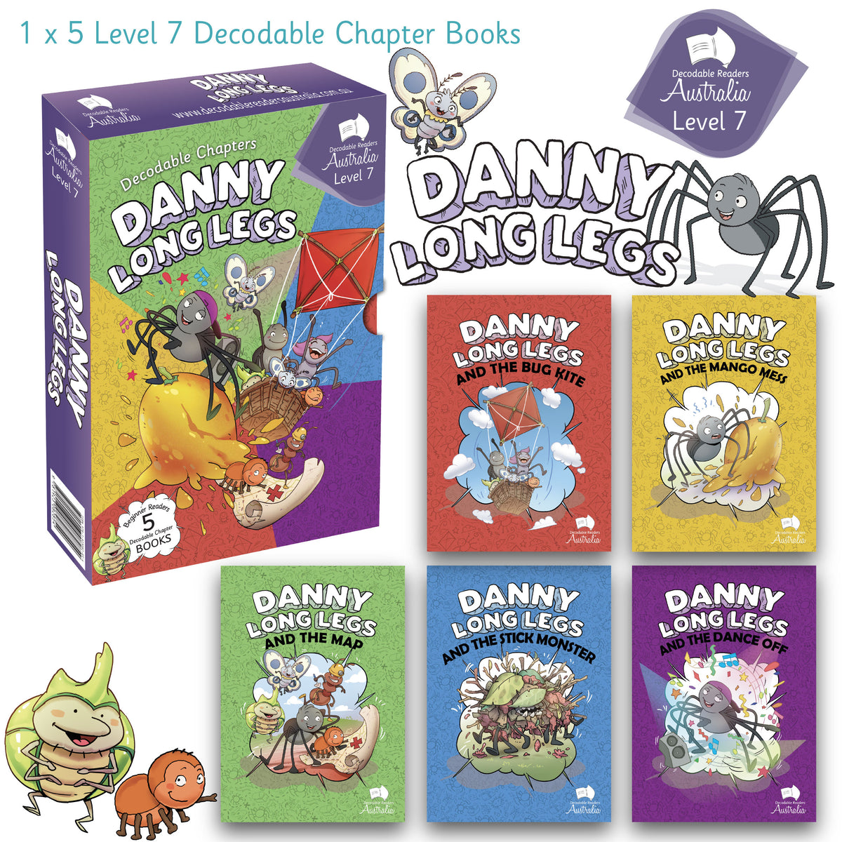 Danny Long Legs Decodable Chapters Level 7 - Individual Set – Decodable ...