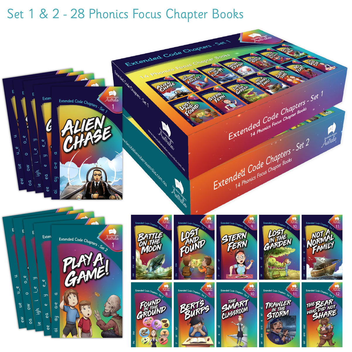 Extended Code Chapter Series Set 1 & 2 Combined- Individual Sets (28 b ...