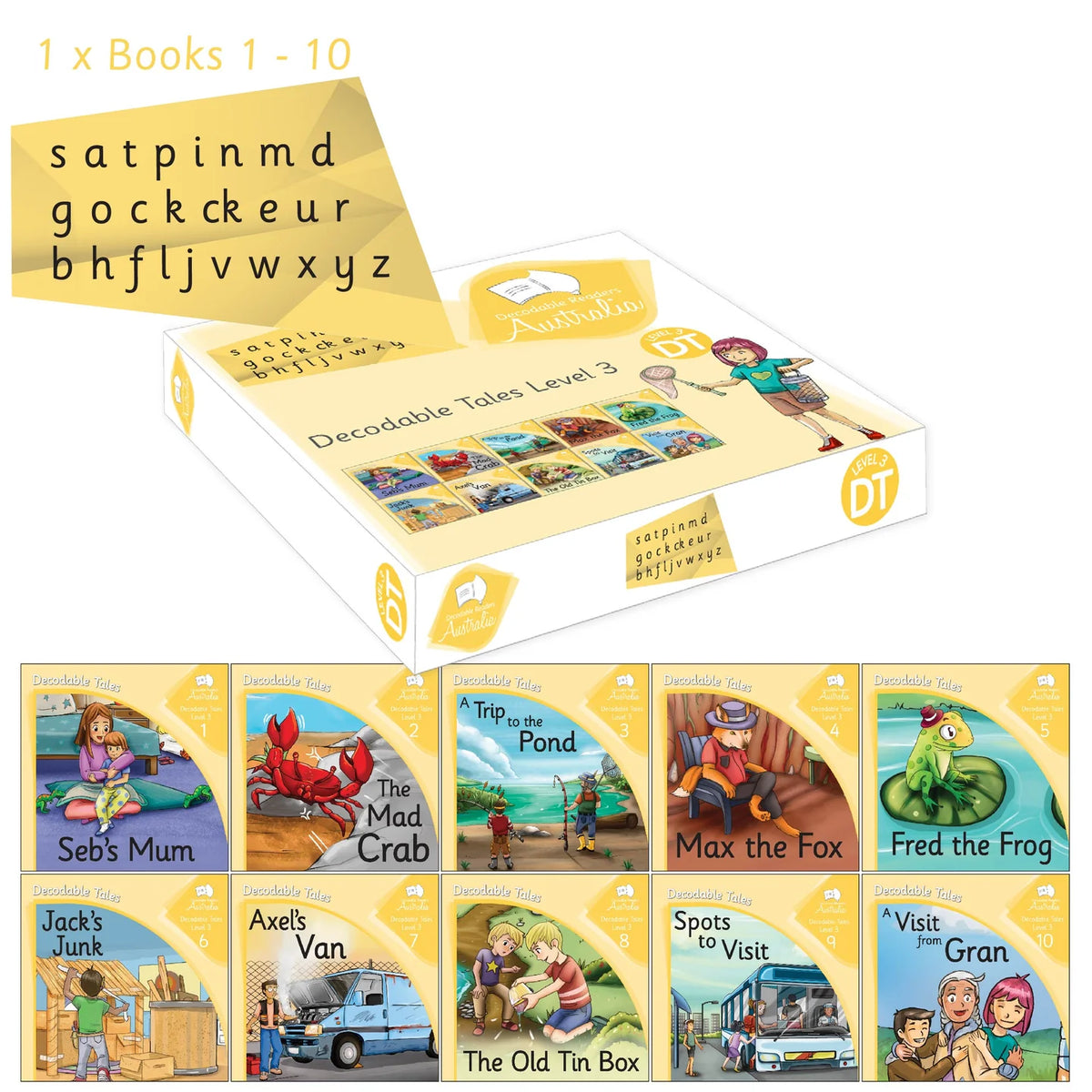 Decodable Tales INDIVIDUAL Sets - Levels 1 - 8 – Decodable Readers ...