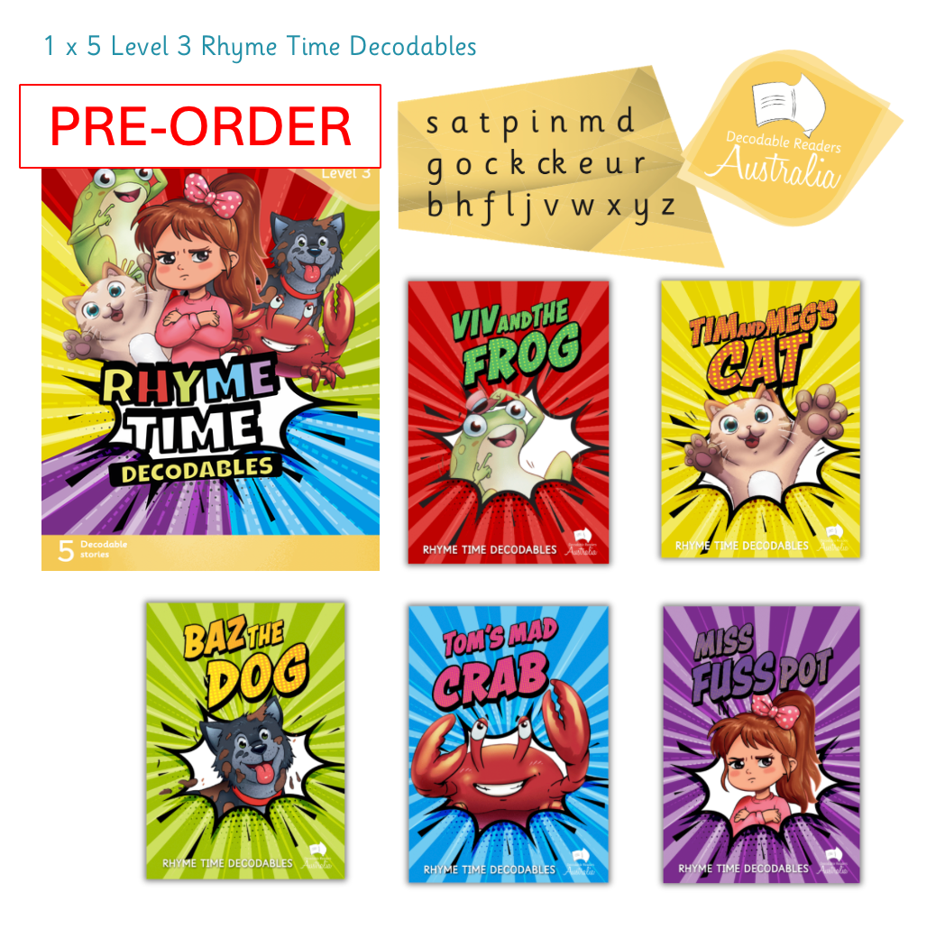 PRE-ORDER: Rhyme Time Decodables Level 3 - Individual Set – Decodable ...