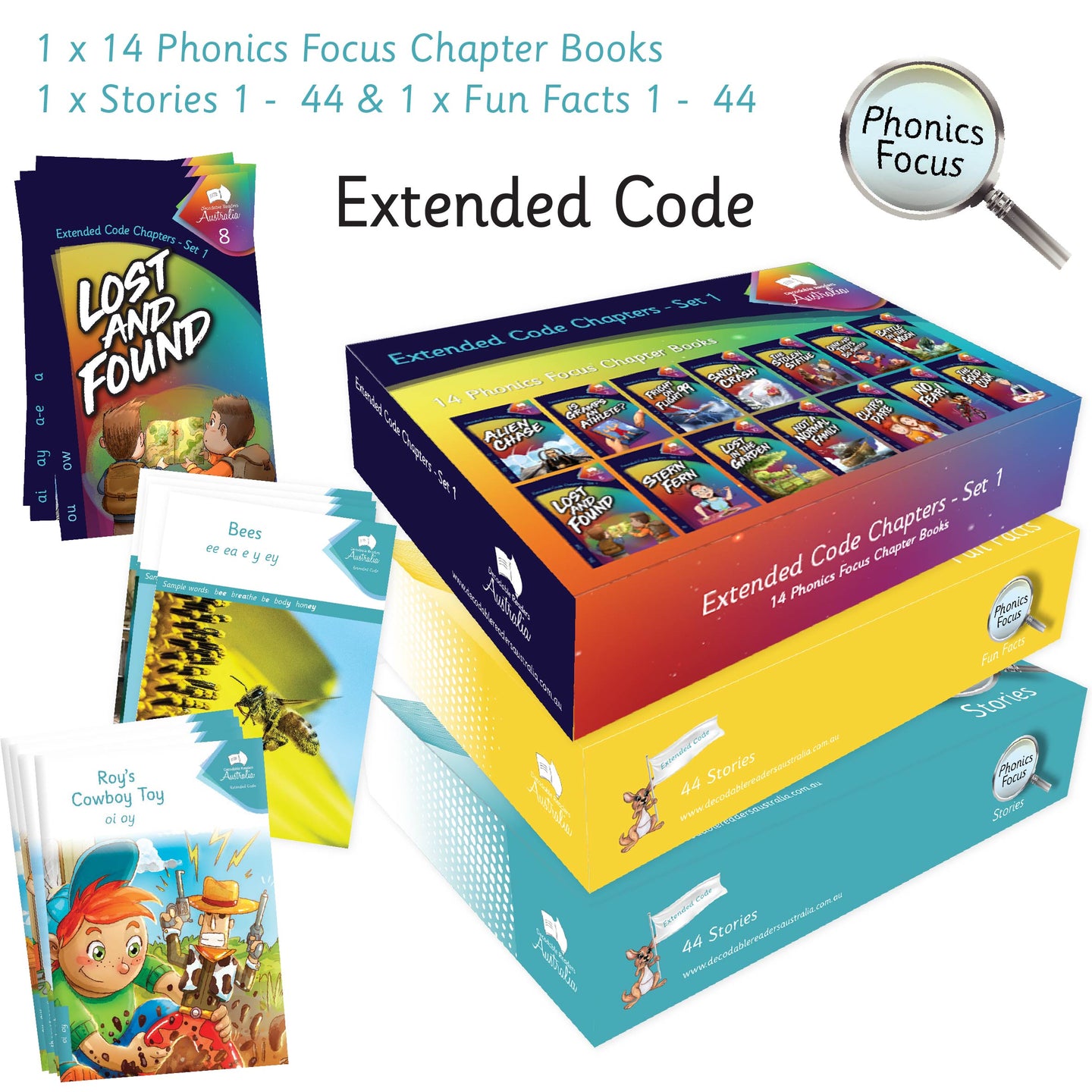 Extended Code - Phonics Focus Sets – Decodable Readers Australia